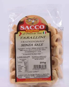 Tarallini Tradizionali Senza Sale 200g